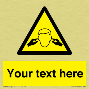 Custom Noise Hazard Sign